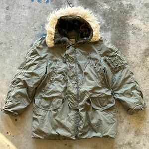 Vintage USAF Military N-3B Parka Jacket Size XL